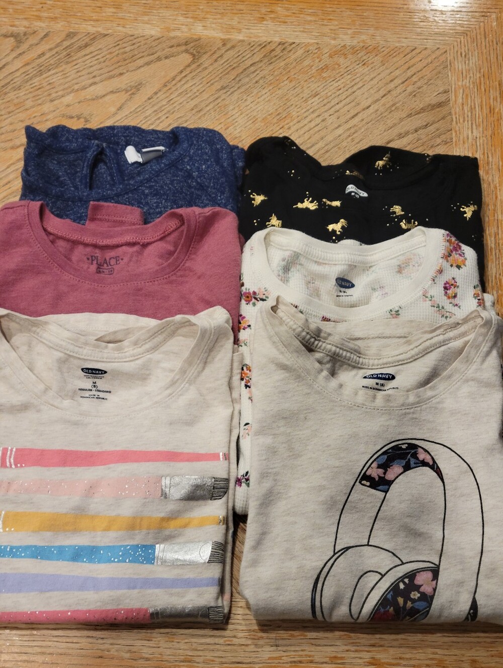 Girls Shirt Bundle   Long And Short Sleeve.  Size 8